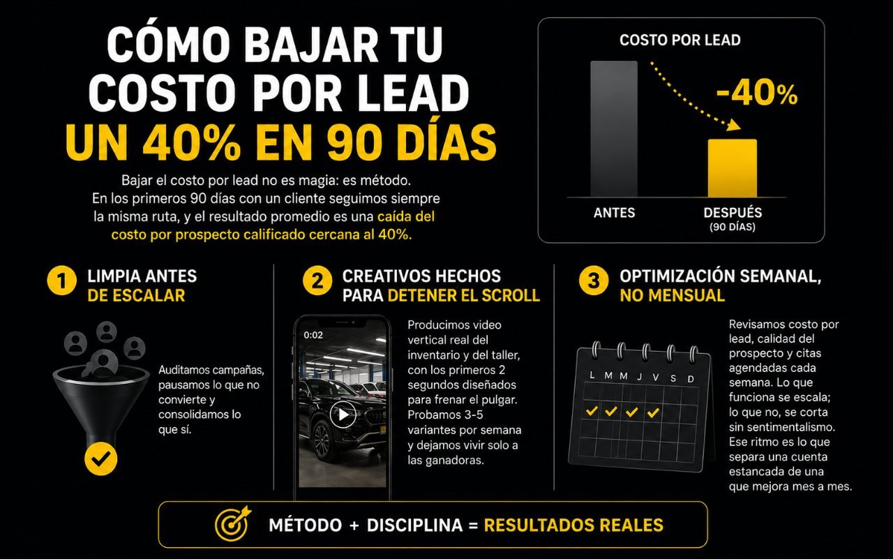Cómo bajar tu costo por lead un 40% en 90 días